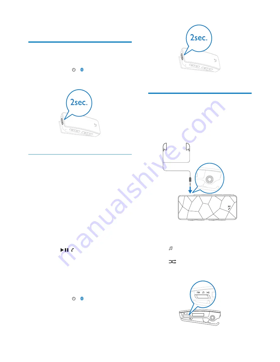 Philips GoGear LUXE SA2420BT User Manual Download Page 14