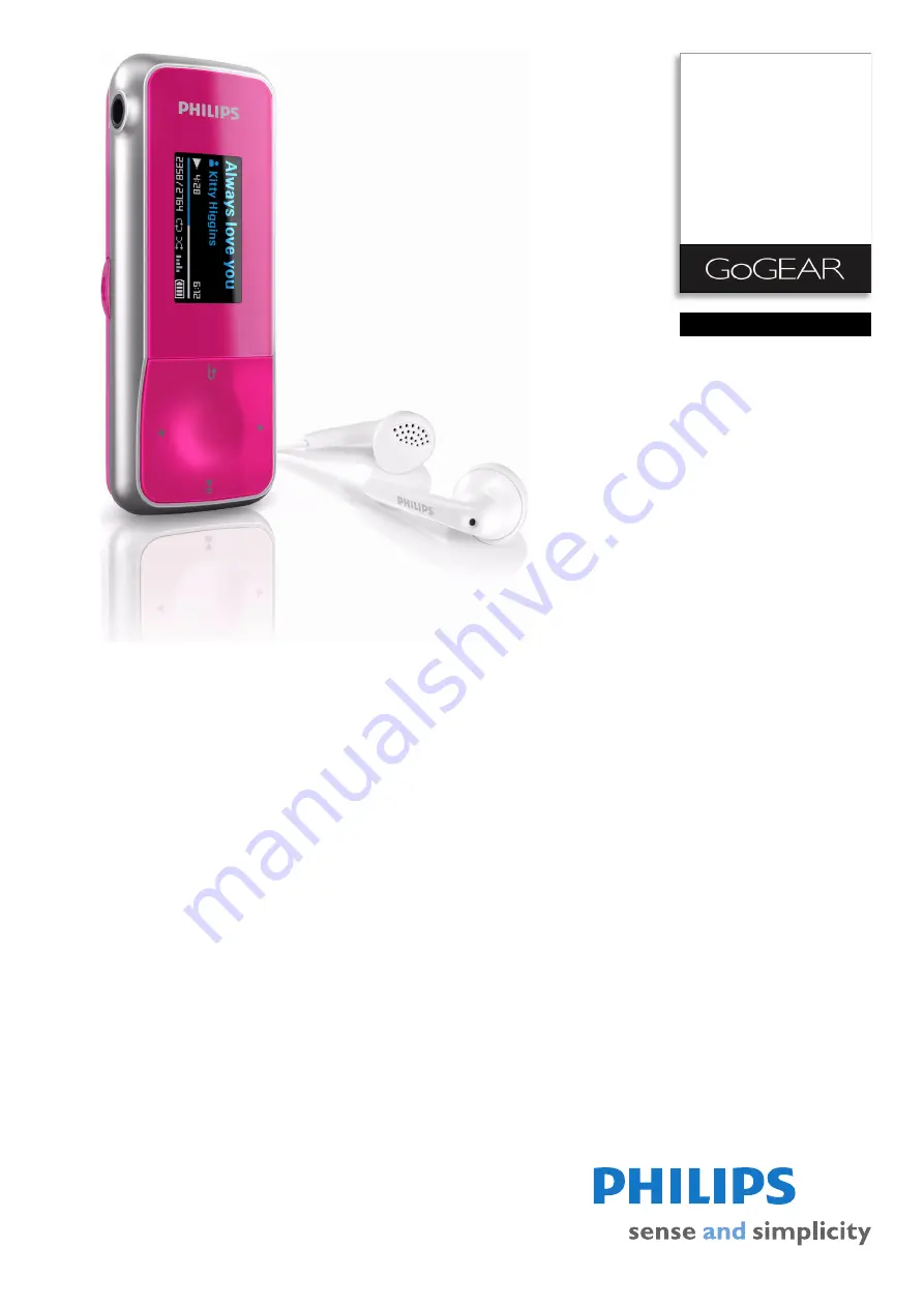 Philips GoGear Mix SA1MXX04P Specifications Download Page 1