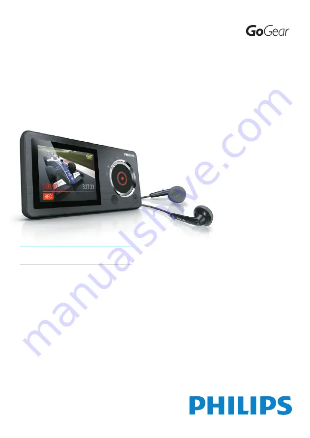 Philips GoGear SA2CAM04 User Manual Download Page 1