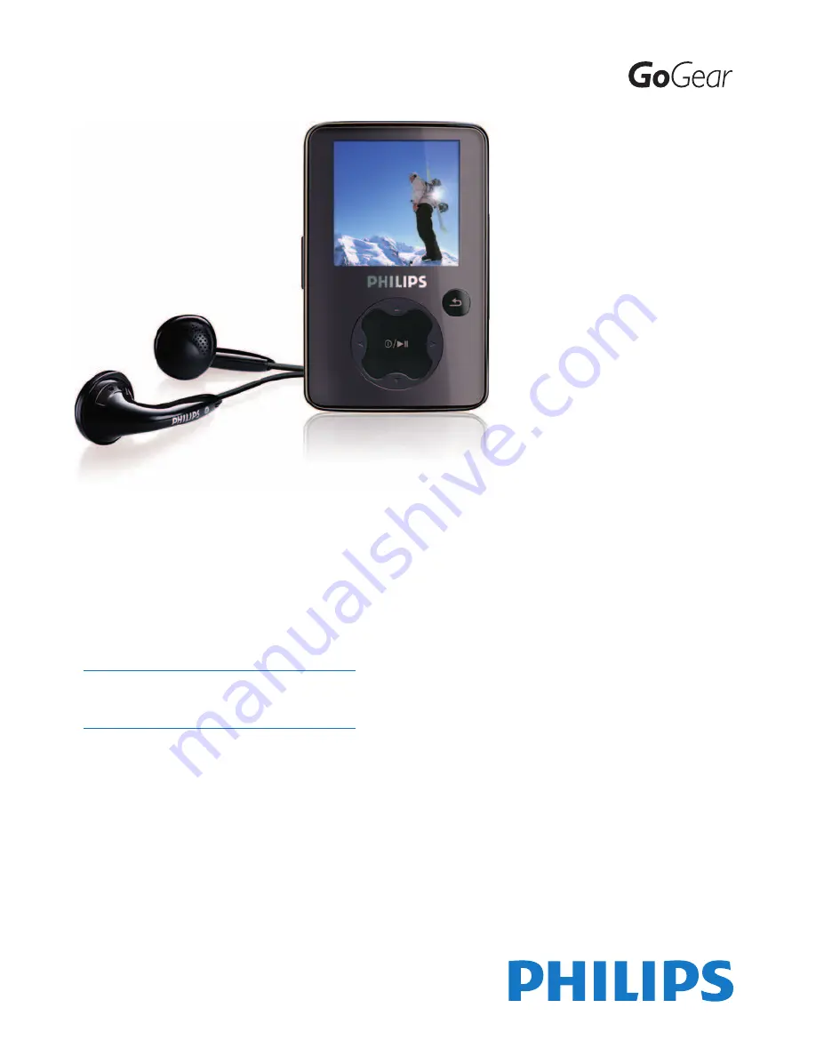 Philips GoGear SA3020 User Manual Download Page 1