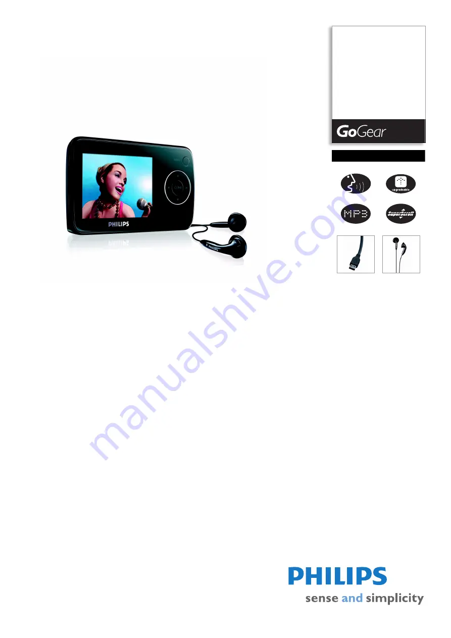 Philips GoGear SA3325 Specifications Download Page 1