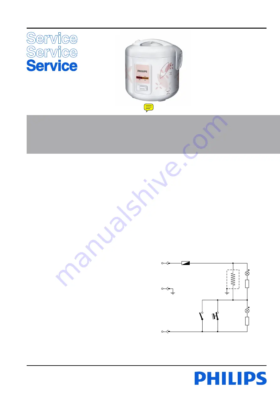 Philips HD4729 Service Manual Download Page 1