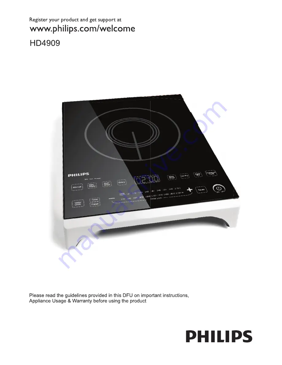 Philips HD4909 Quick Start Manual Download Page 1