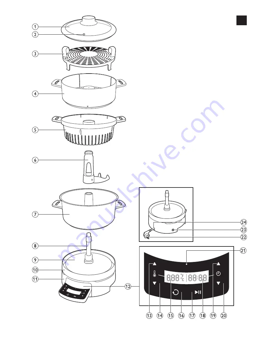 Philips HomeCooker HR1040 Скачать руководство пользователя страница 3