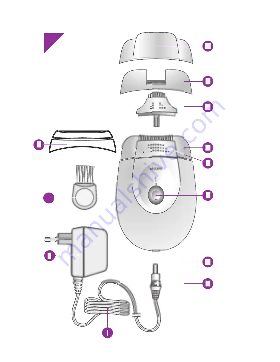 Philips HP6444/01 Скачать руководство пользователя страница 4