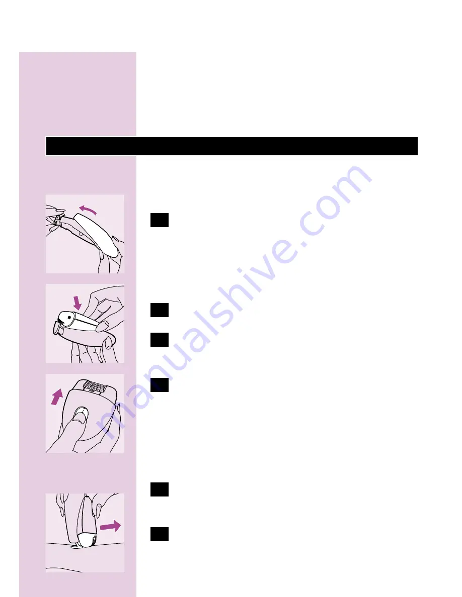 Philips HP6453 Satin ICE Optima User Manual Download Page 30