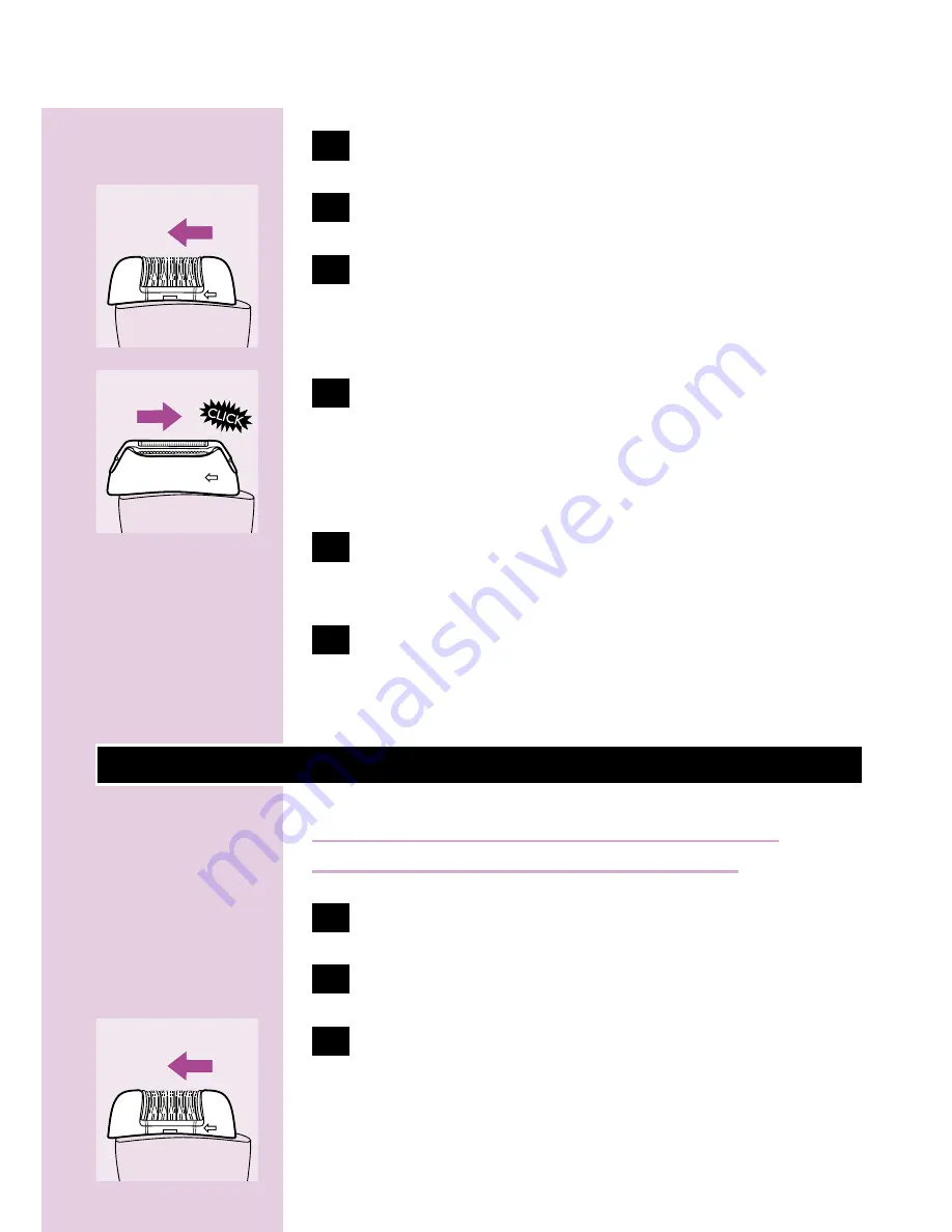 Philips HP6453 Satin ICE Optima User Manual Download Page 117