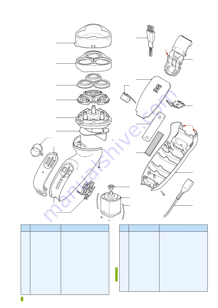 Philips HQ6613 Service Manual Download Page 2