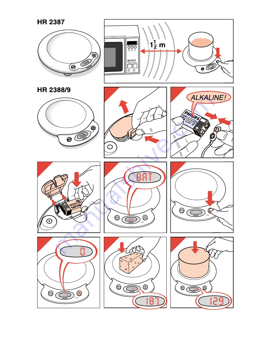 Philips HR 2387 Operating Instructions Manual Download Page 3