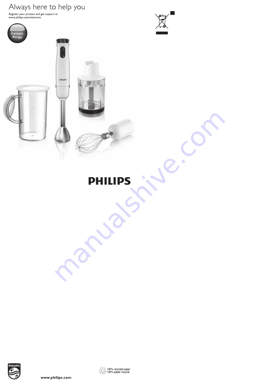 Philips HR1320 Manual Download Page 1