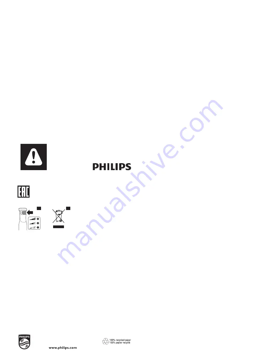 Philips HR1677 Important Information Manual Download Page 1