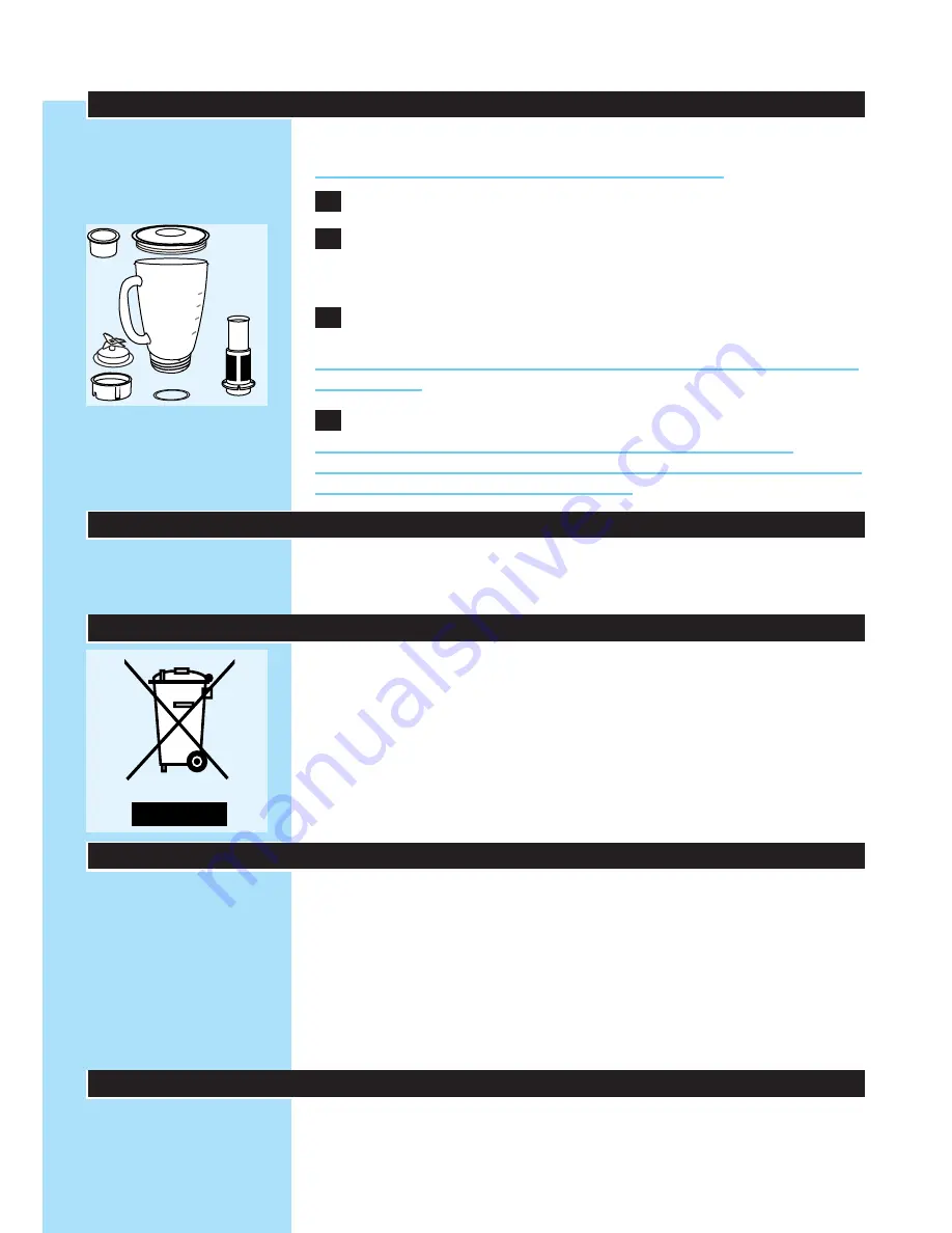 Philips HR2090 Instructions For Use Manual Download Page 166