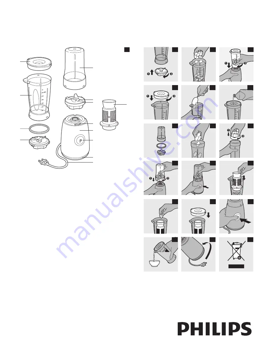 Philips HR2850 User Manual Download Page 1