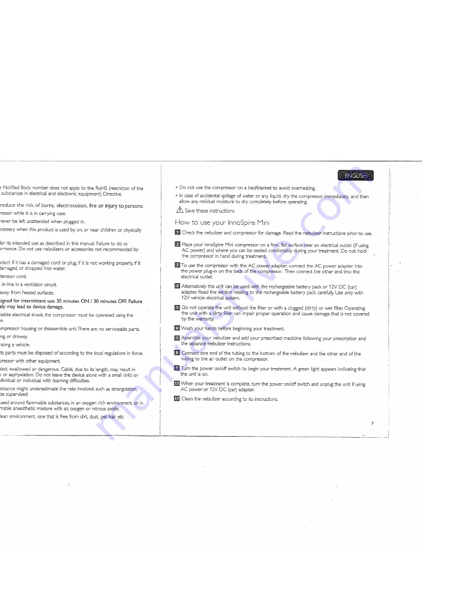 Philips InnoSpire Mini Instructions Manual Download Page 3