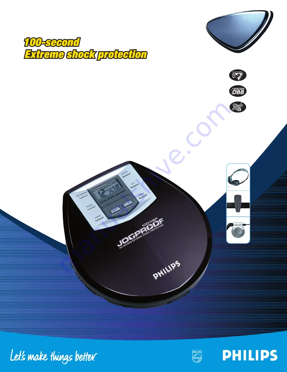 Philips Jogproof AX7101 Скачать руководство пользователя страница 1