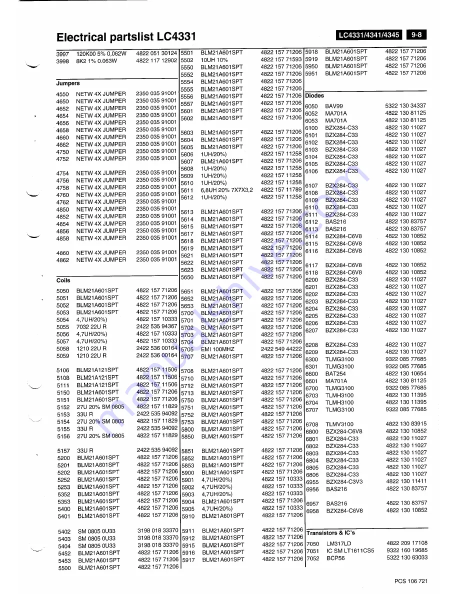 Philips LC4331/00 Service Manual Download Page 55