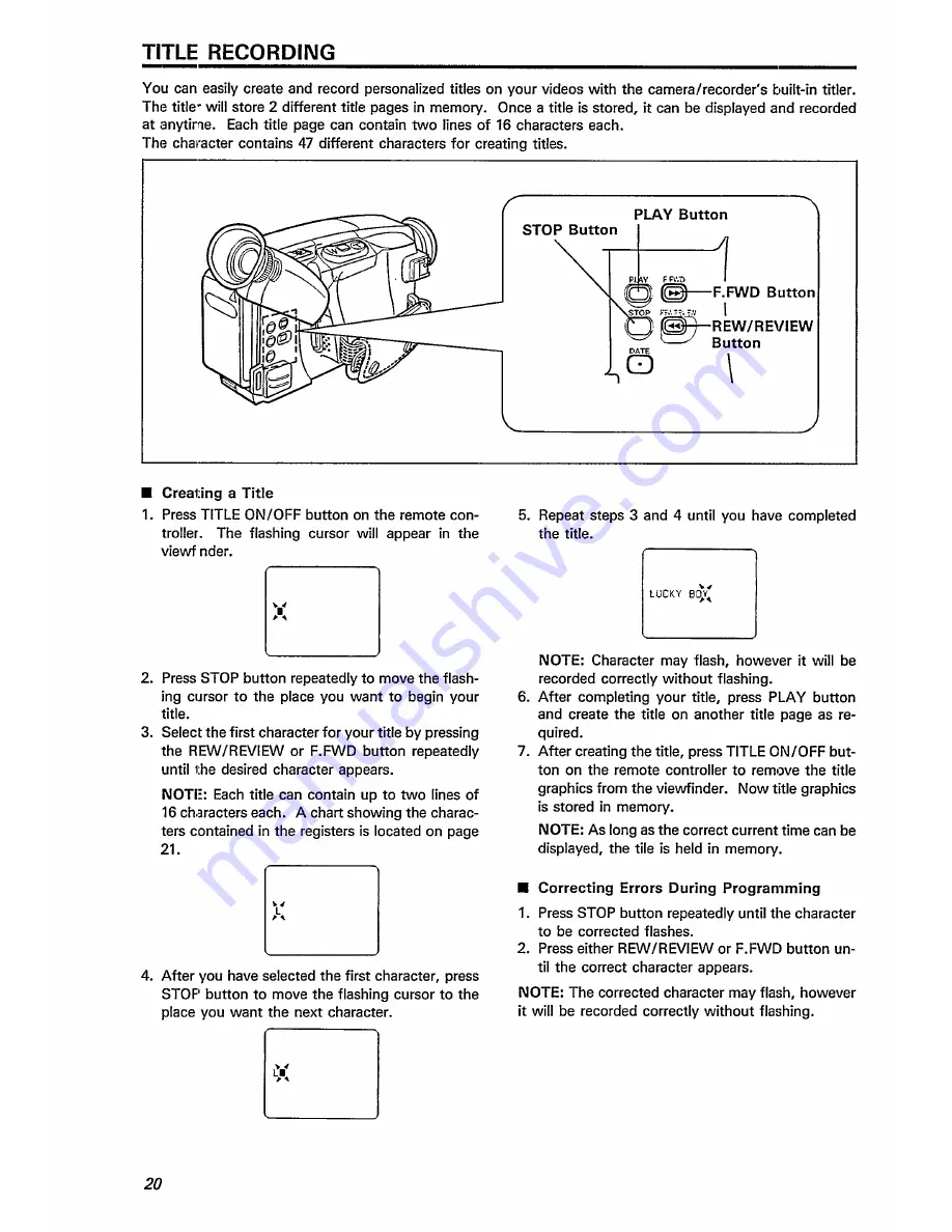 Philips M820 Instruction Manual Download Page 20