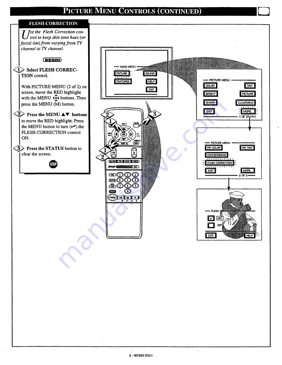 Philips Magnavox 7P4830W Owner'S Manual Download Page 9