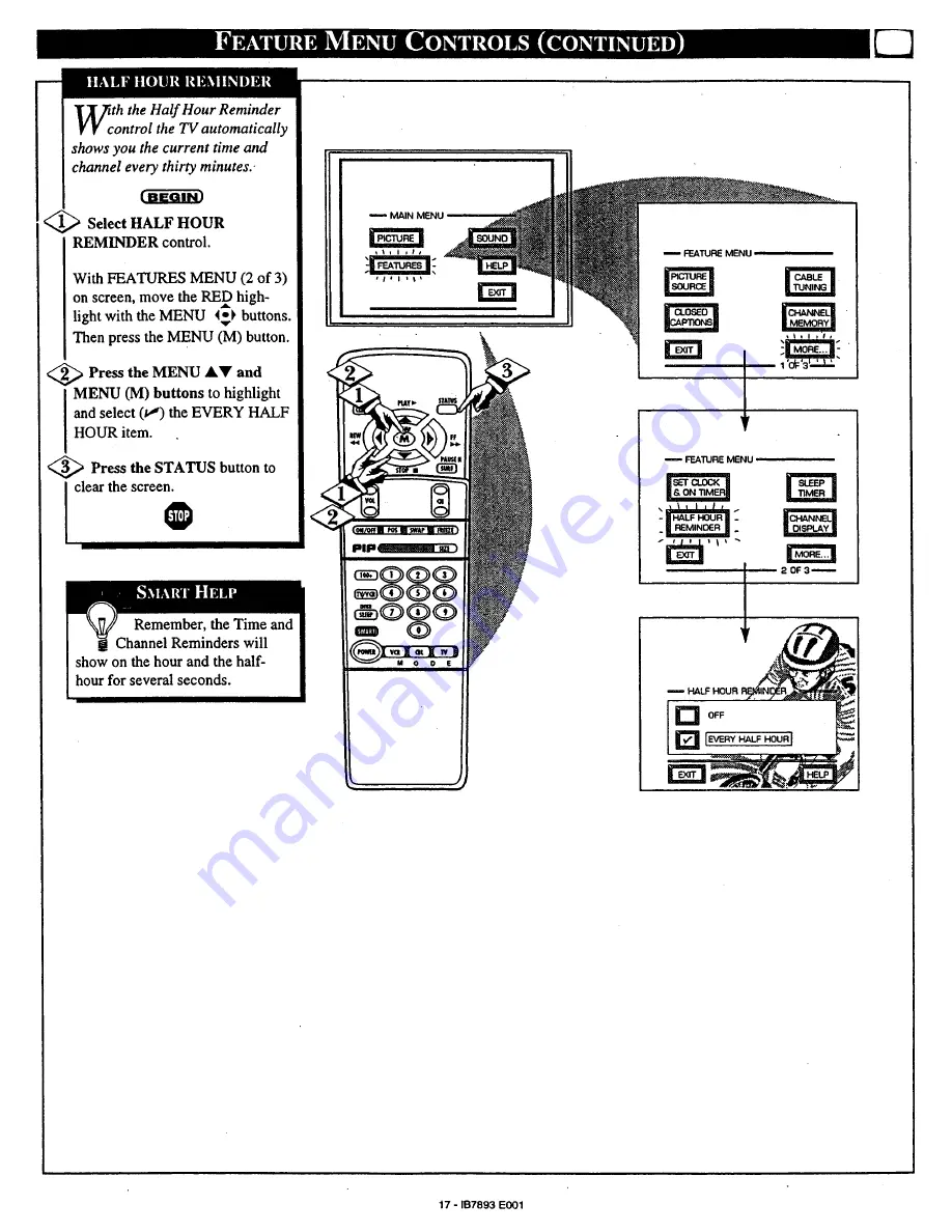 Philips Magnavox 7P4830W Owner'S Manual Download Page 17