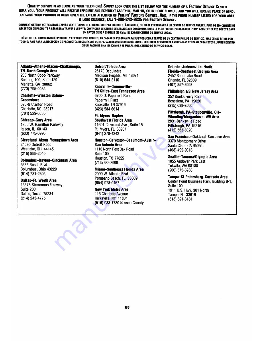 Philips MAGNAVOX 7P6041C101 Owner'S Manual Download Page 55