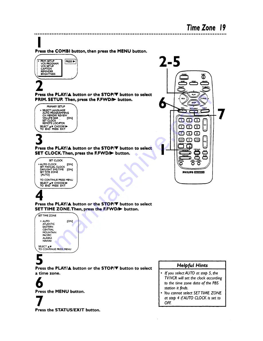 Philips Magnavox CCZ194AT Owner'S Manual Download Page 19