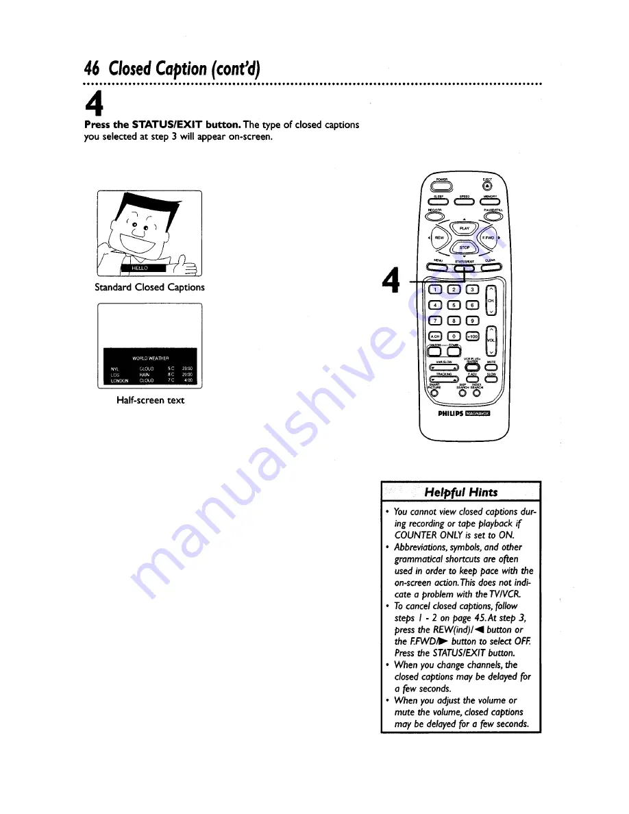 Philips Magnavox CCZ194AT Owner'S Manual Download Page 46