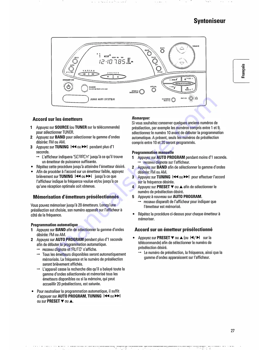 Philips Magnavox FW 340C Скачать руководство пользователя страница 12