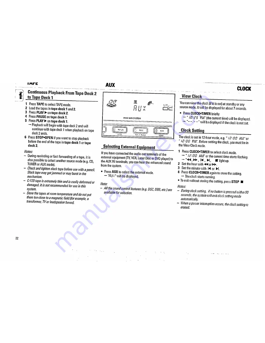 Philips Magnavox FW 62C Скачать руководство пользователя страница 22