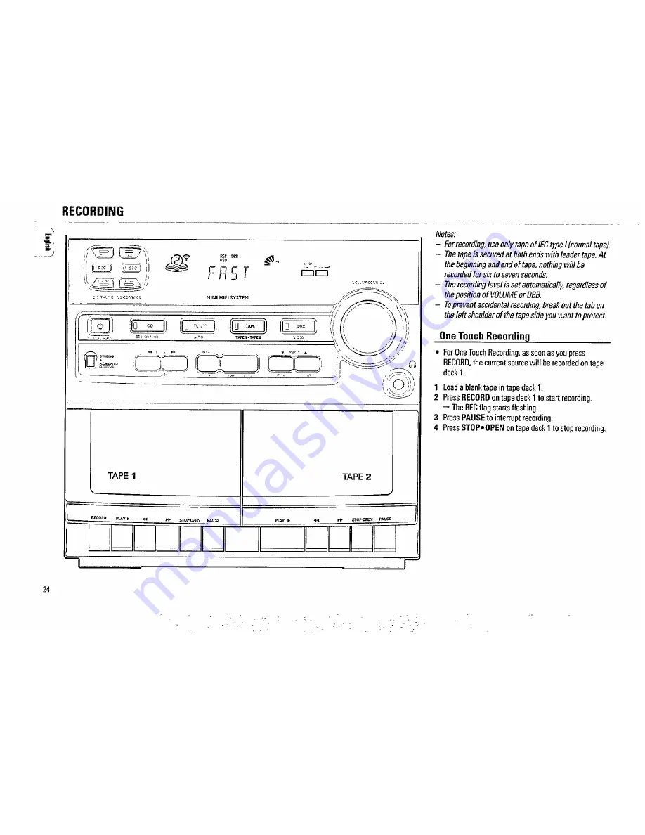 Philips Magnavox FW 62C Скачать руководство пользователя страница 24