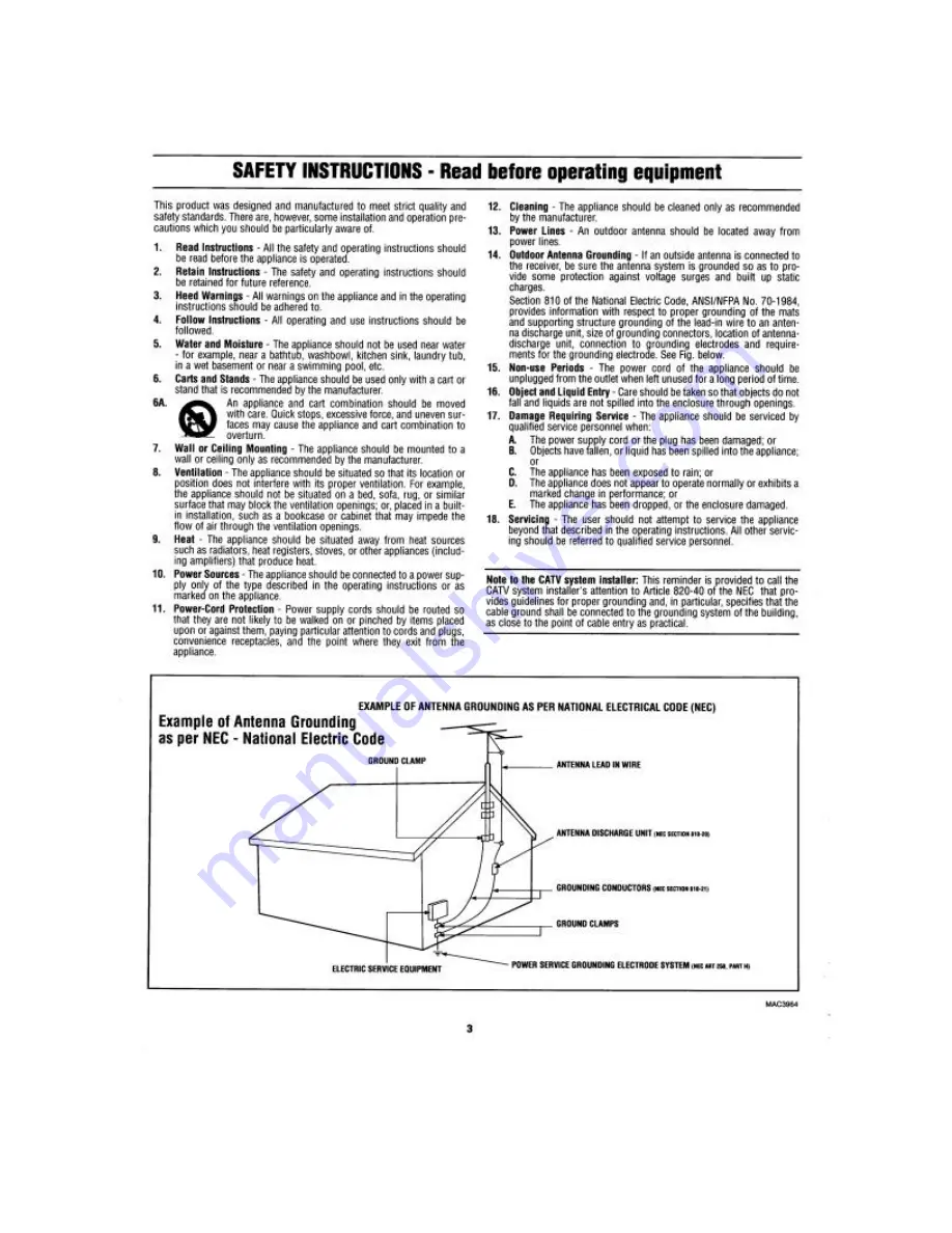 Philips Magnavox MX2791BI Instructions For Use Manual Download Page 3