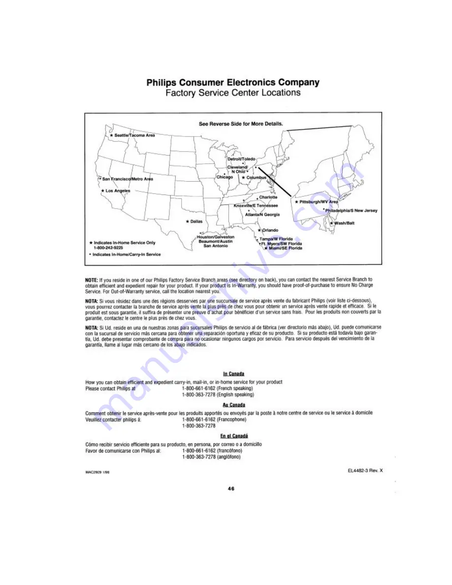 Philips Magnavox MX2791BI Instructions For Use Manual Download Page 46