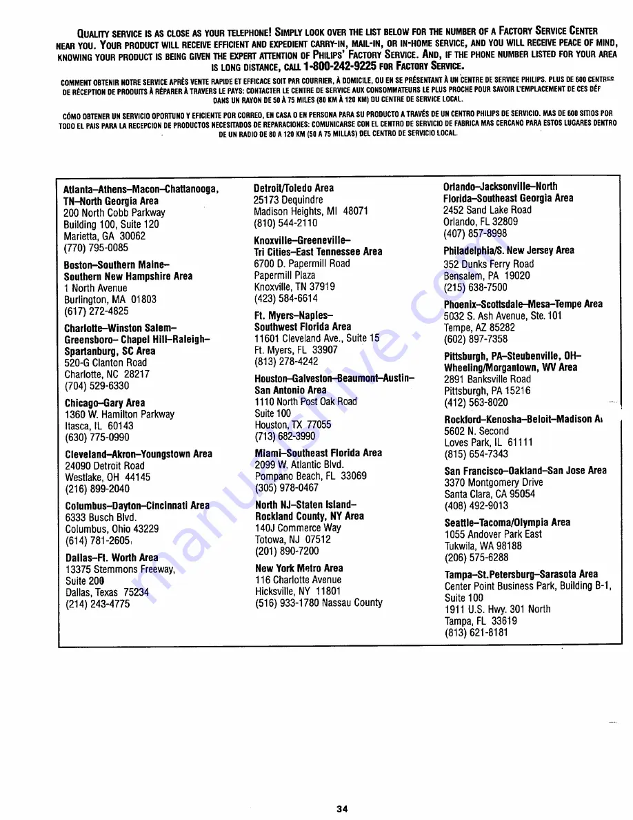 Philips Magnavox TS3254 Owner'S Manual Download Page 34