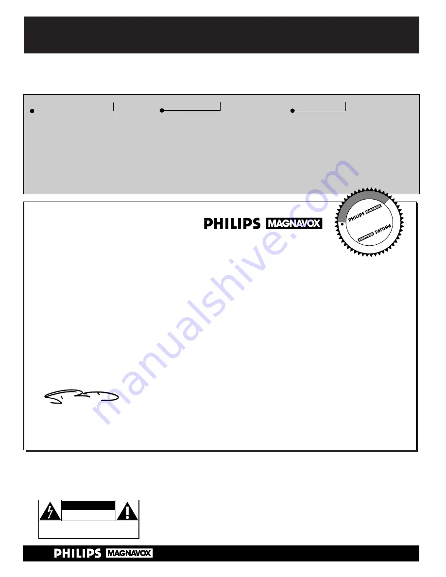 Philips MAGNAVOX TS3260C299 Скачать руководство пользователя страница 2