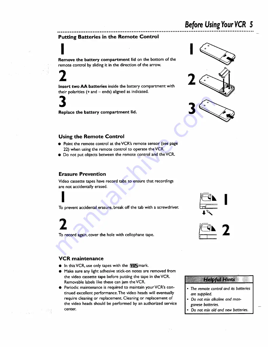 Philips Magnavox VRX262AT Owner'S Manual Download Page 5