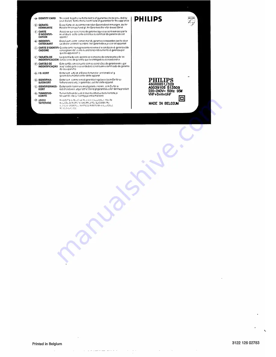 Philips Matchline 41GR8840 Operating Instructions Manual Download Page 22