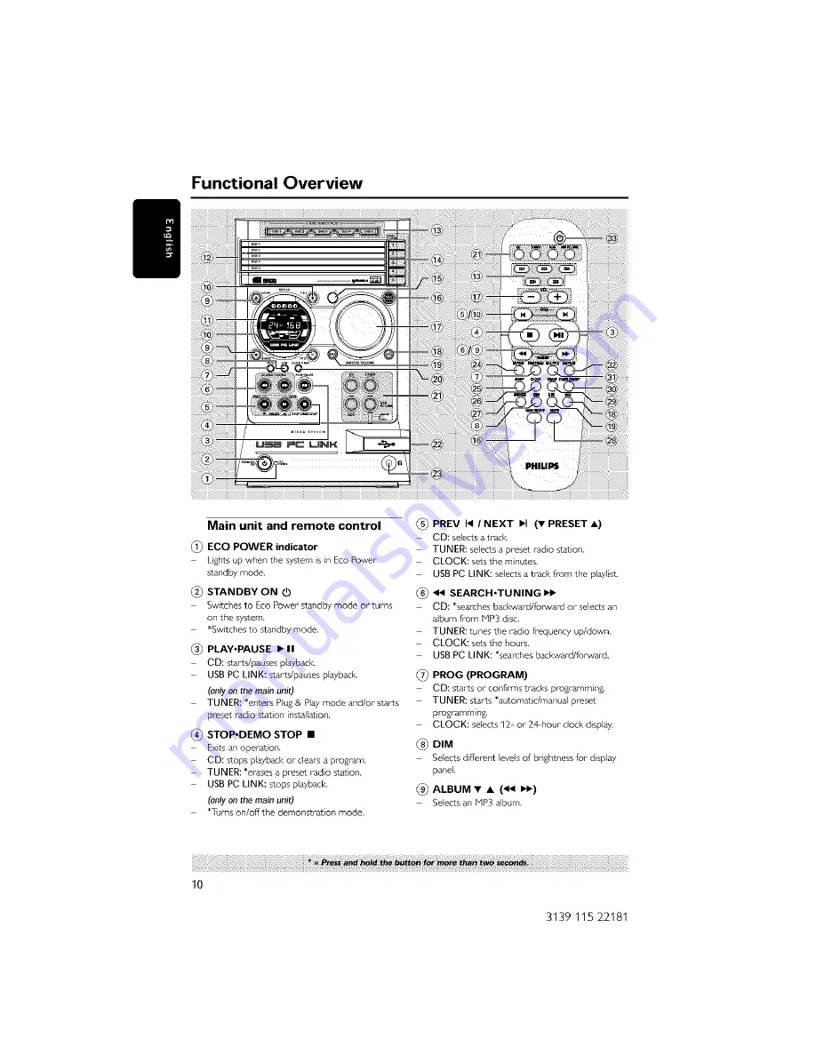 Philips MC-M570 Manual Download Page 10