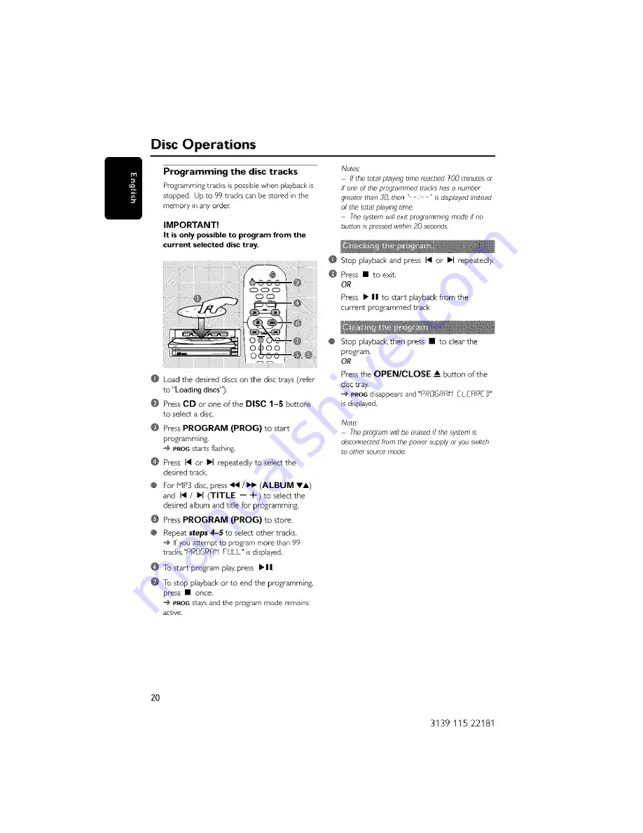 Philips MC-M570 Скачать руководство пользователя страница 20