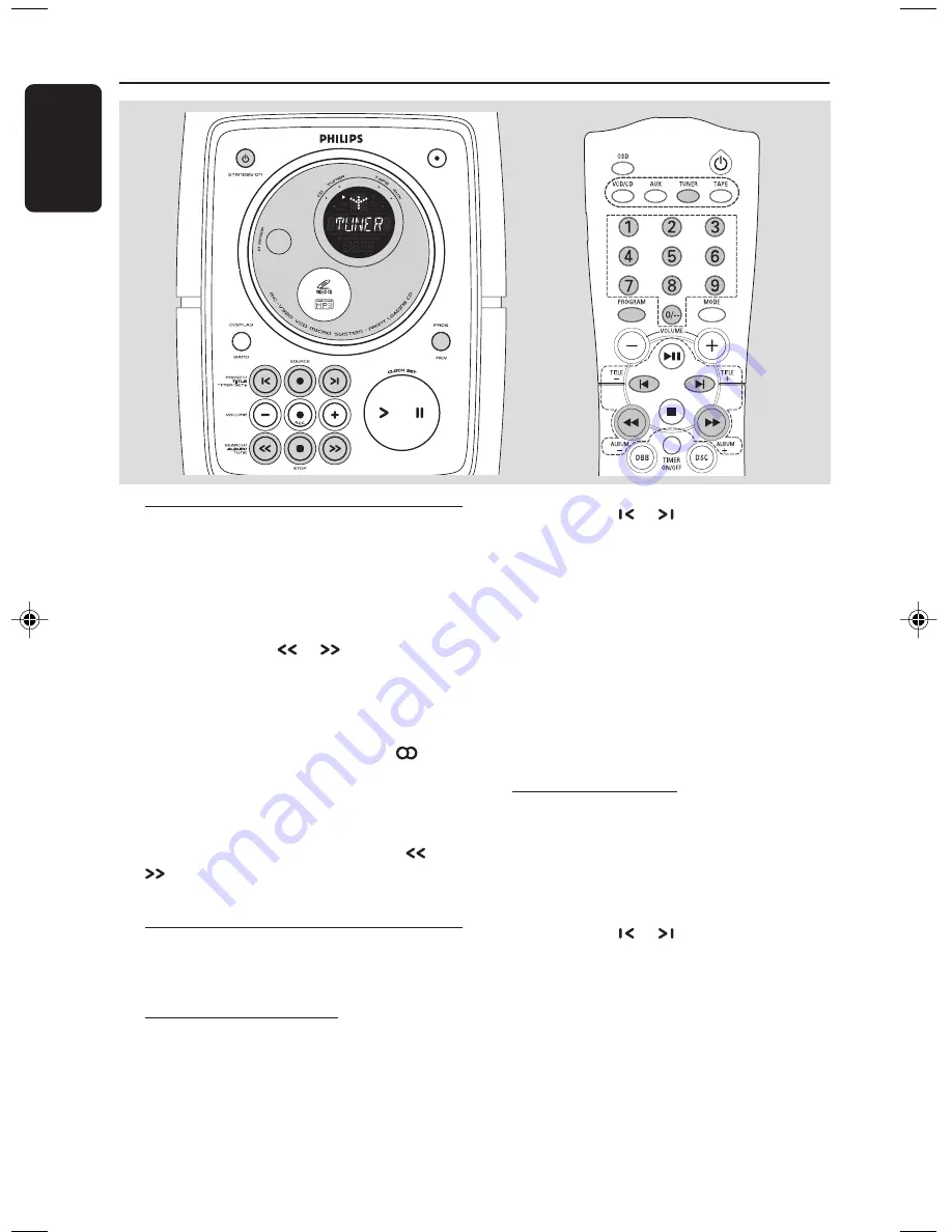 Philips MC-V320 Скачать руководство пользователя страница 20