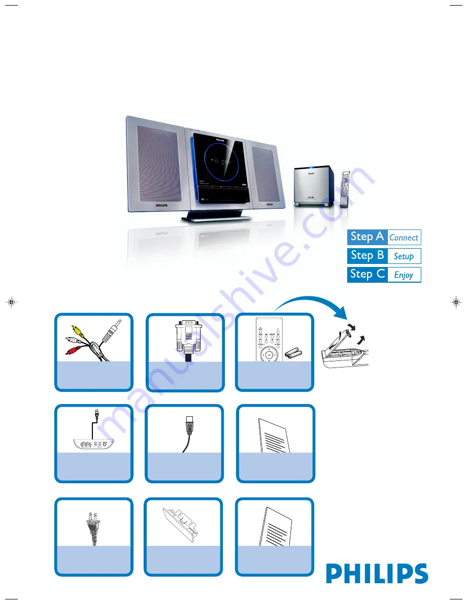 Philips MCD288/37 Quick Start Manual Download Page 1