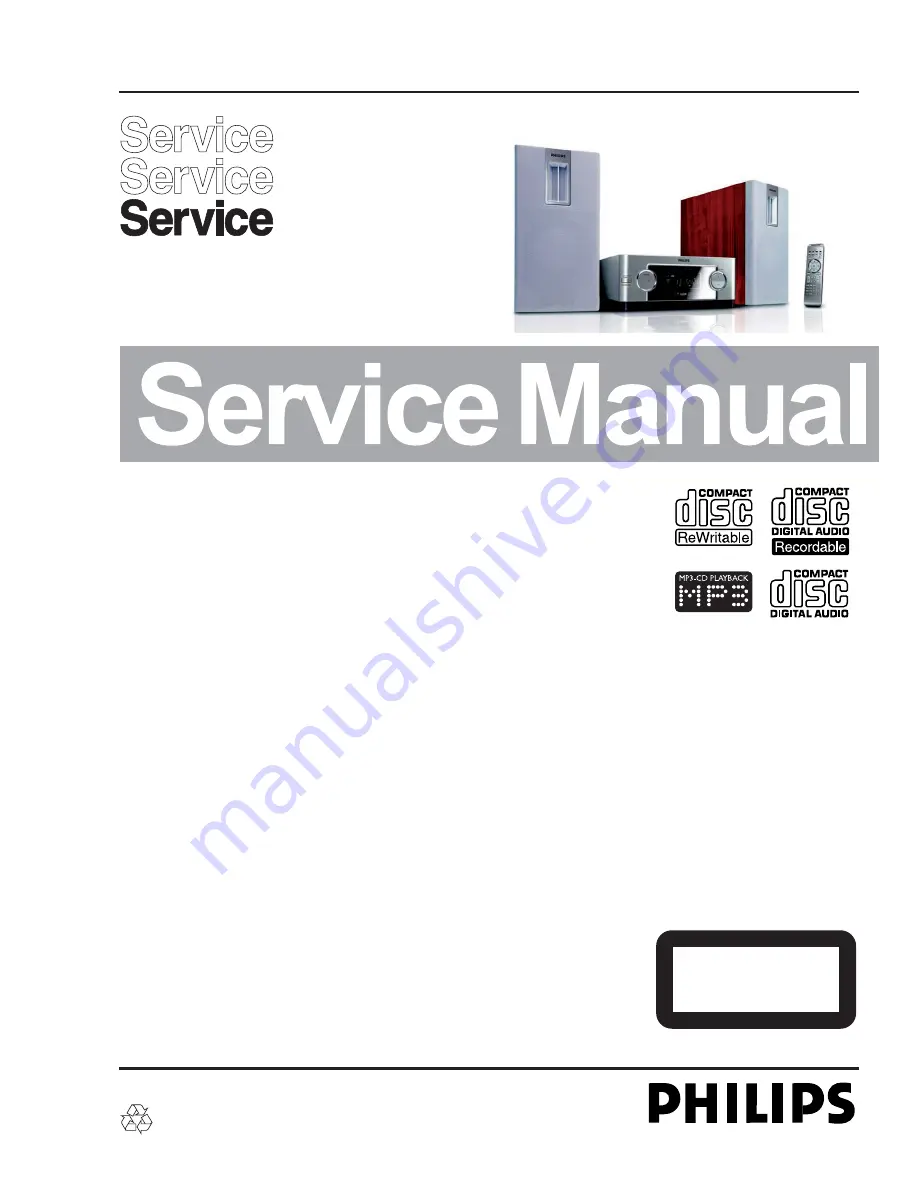 Philips MCM119/05/12 Service Manual Download Page 1