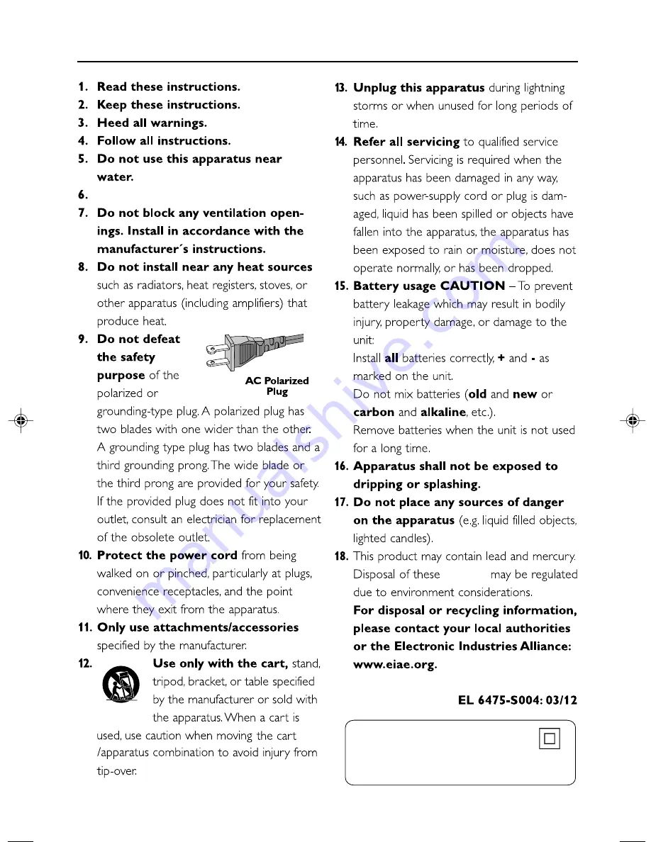 Philips MCM240 User Manual Download Page 6