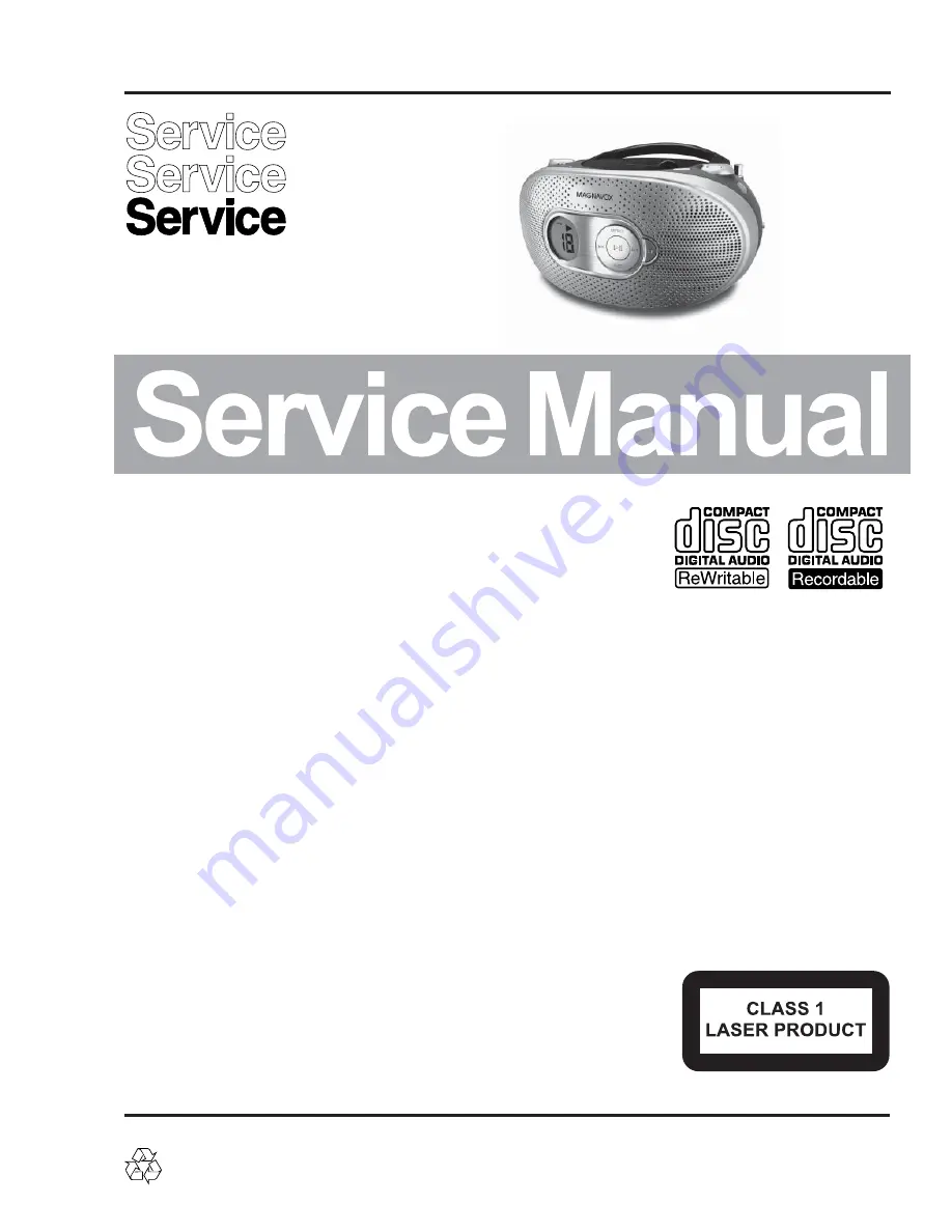 Philips MCS235 Service Manual Download Page 1