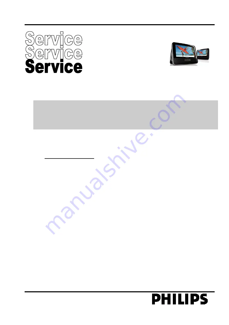 Philips PD7013 Service Manual Download Page 1