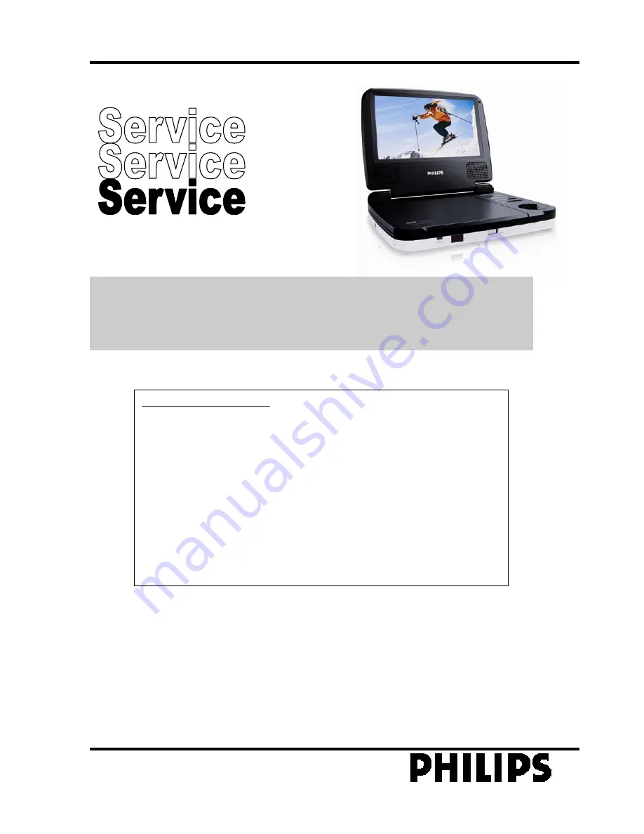 Philips PET716/93 Service Manual Download Page 1