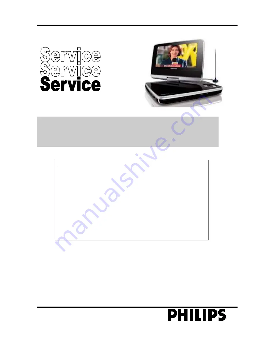 Philips PET748/58 Service Manual Download Page 1