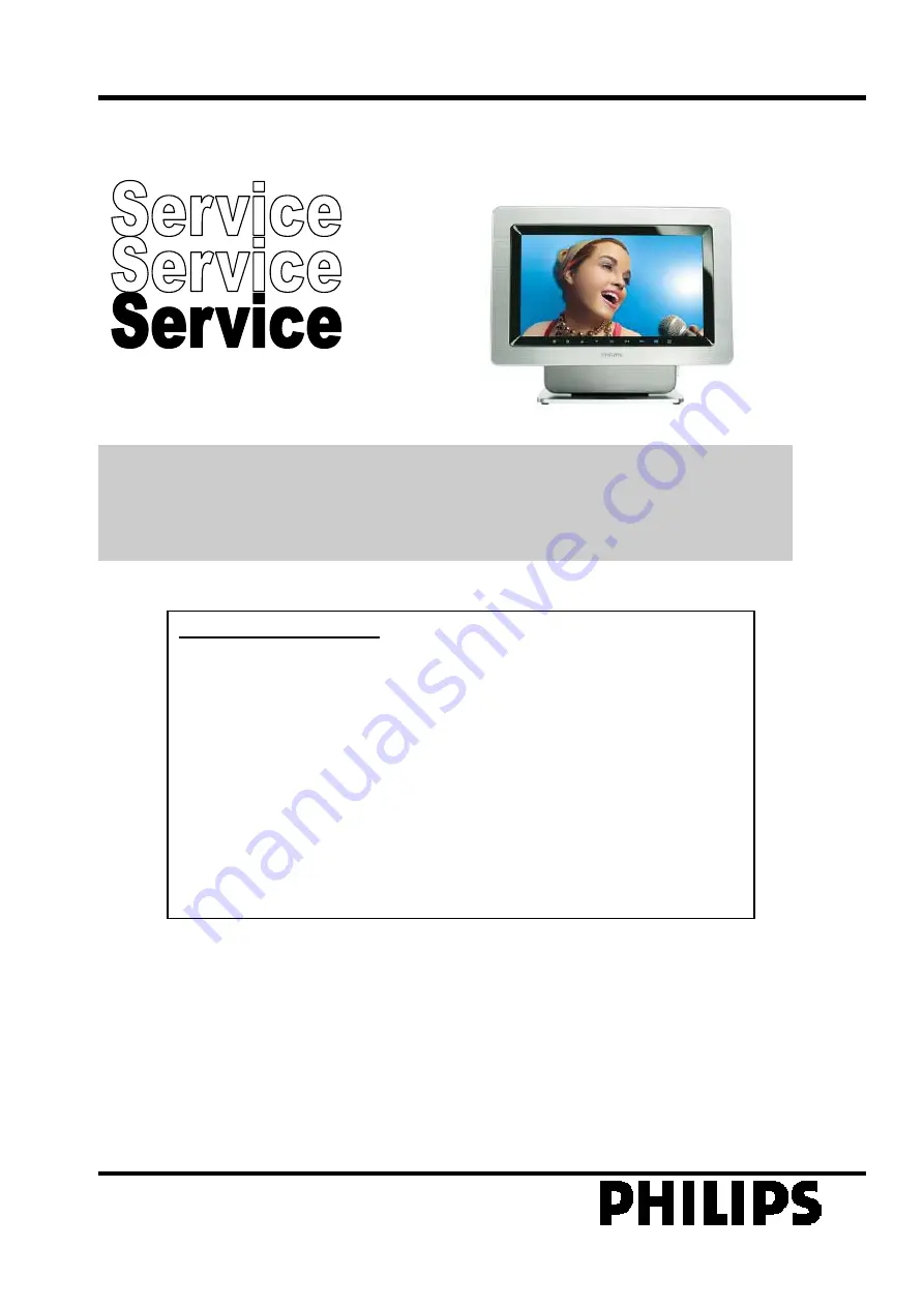 Philips PET988 Service Manual Download Page 1