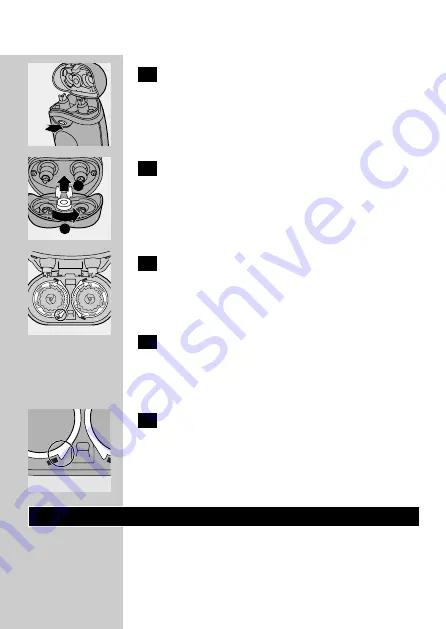 Philips Philishave HQ 642 Manual Download Page 48