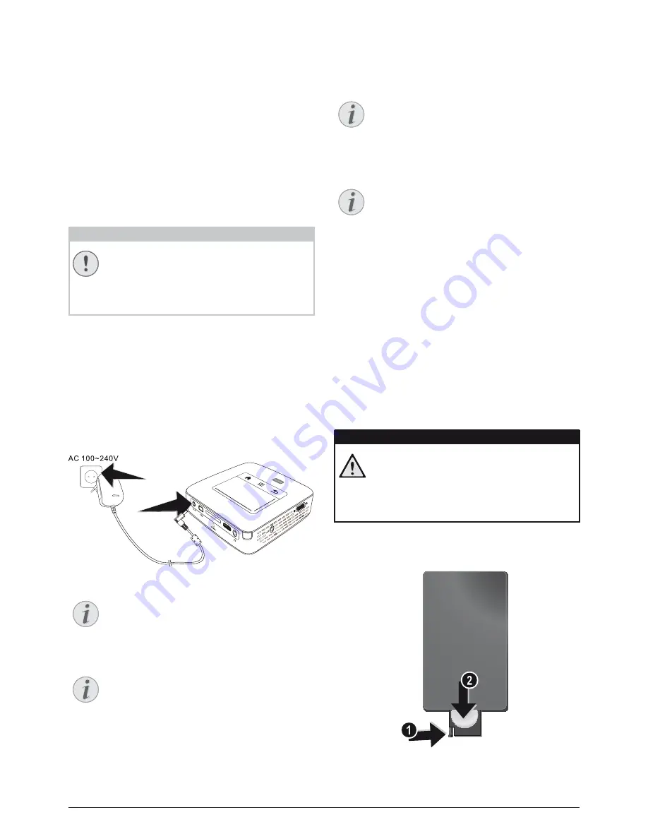 Philips PicoPix PPX361 User Manual Download Page 12