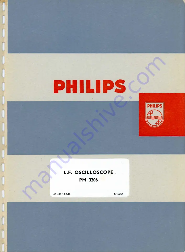 Philips PM 3206 Manual Download Page 1