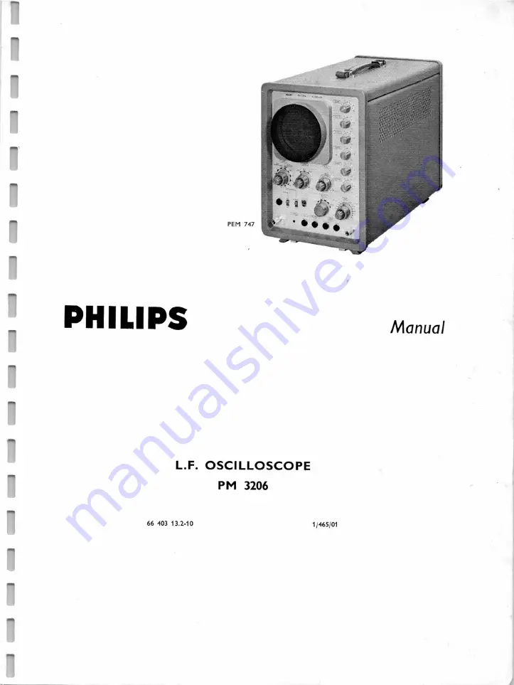 Philips PM 3206 Manual Download Page 2